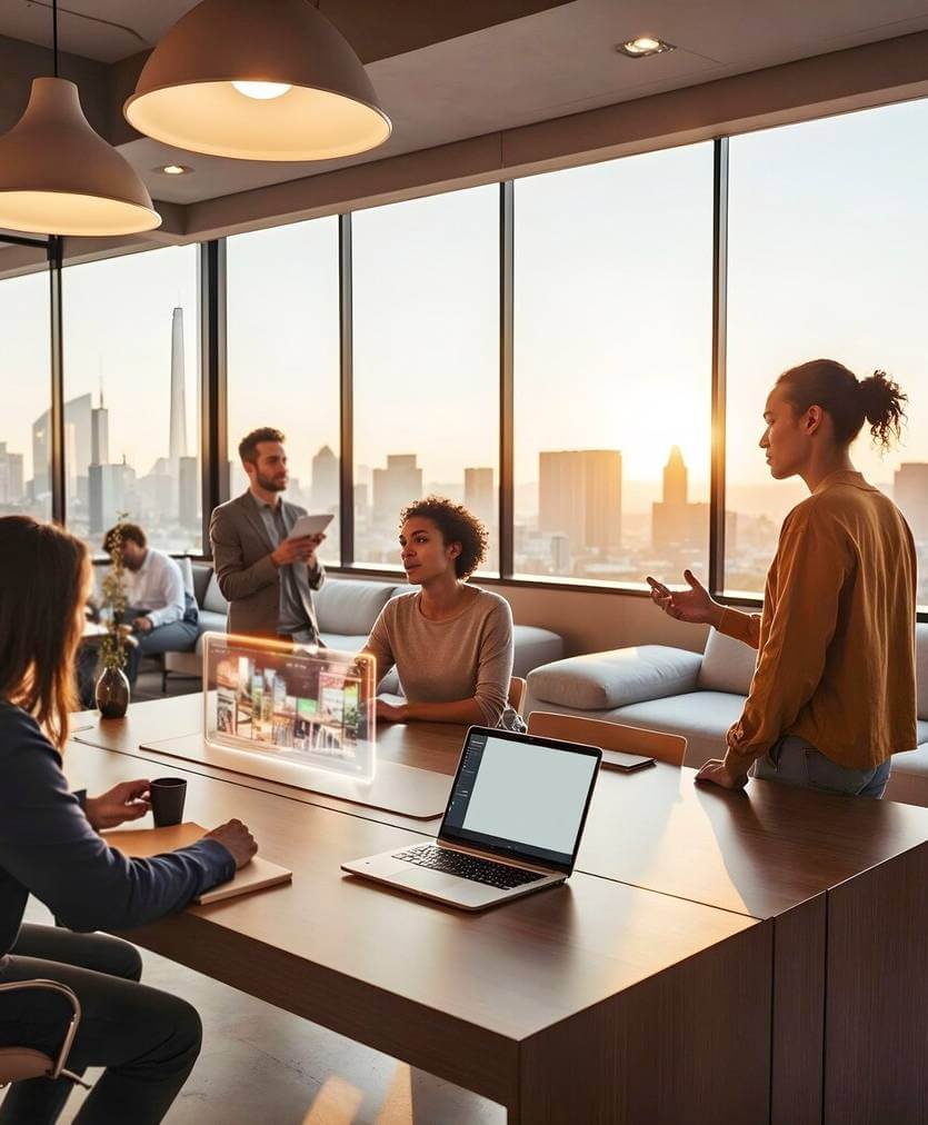 Professional man working